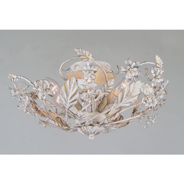 Buy Florence Crystal Light Fitting Antique White at Argos.co.uk
