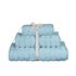 Heart of House 3 Piece Ribbed Towel Bale - Soft Blue