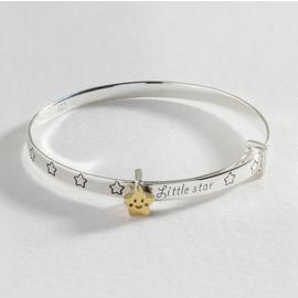 Revere Sterling Silver Little Star Baby Bangle
