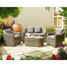 Buy Hand-Woven Rattan Effect Cube 6 Seater Patio Set - Black at Argos