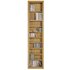 Argos Home Portland DVD and CD Storage Tower - Oak Effect