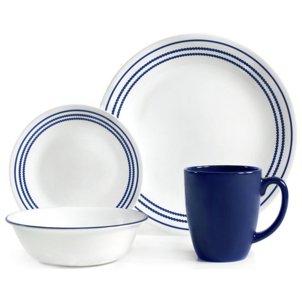 Buy Corelle 16 Piece Dinner Set Jett Blue at Argos.co.uk Your