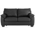 Argos Home Logan 2 Seater Leather Mix Sofa Bed - Black