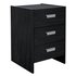 HOME New Capella 3 Drawer Bedside Chest - Black