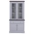 Argos Home Westbury 2 Door Display Cabinet & Lights Grey