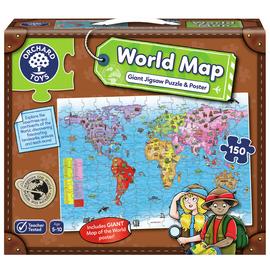 Orchard Toys World Map Jigsaw Puzzle And Poster