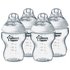 Tommee Tippee Closer to Nature Feeding Bottles 4 x 260ml