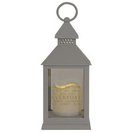 Thoughts Of You Graveside Lantern - Grey