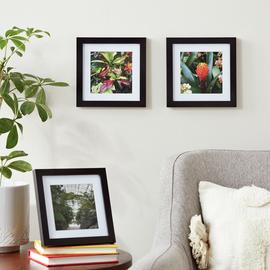 Habitat Wooden Picture Frame - Pack of 3 - Black - 4x4"