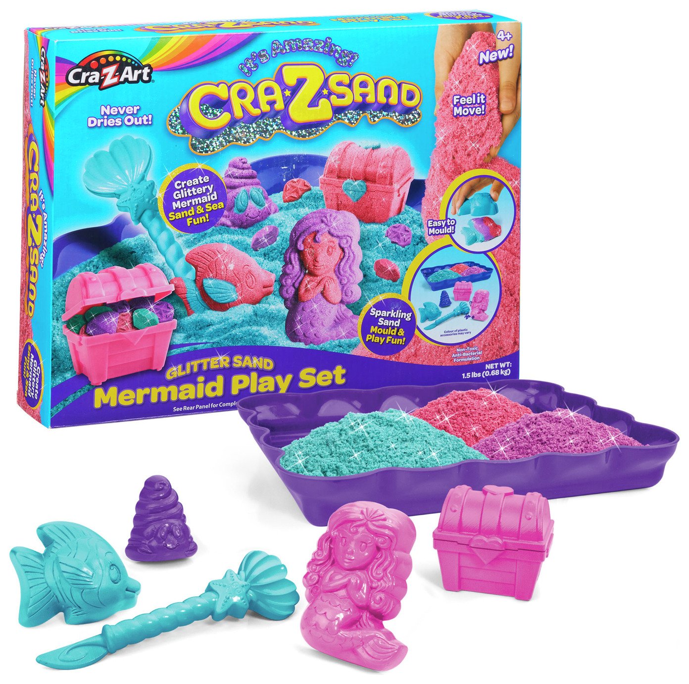 crazy sand mermaid playset