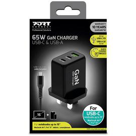 Port Connect 65W Type C UK Power Supply