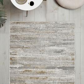 Homemaker Cadiz Abstract Grey Cut Pile Rug