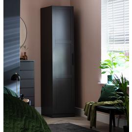 Habitat Munich Panelled 1 Door Wardrobe