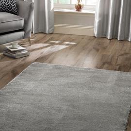 Homemaker Relay Plain Grey Rug - 200x290cm