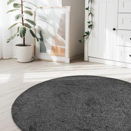 Relay Plain Round Short Pile Rug