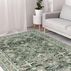 Homemaker Traditional Sage Green Short Pile Rug - 200x290cm