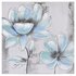 Innova Home Painted 3D Blue Flowers Canvas