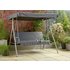 Argos Home 3 Seater Metal Swing Chair - Grey