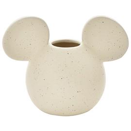 Disney Mickey Mouse Head Speckle Stoneware Vase - Natural