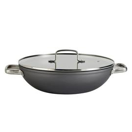 Argos Home 30cm Hard Anodised Aluminium Double Handled Wok