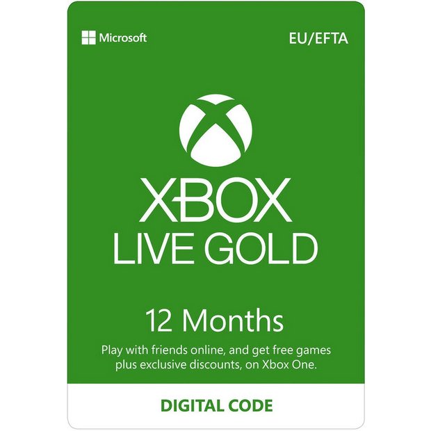 Rijd weg Er is een trend kompas Buy Xbox Live Gold 12 Month Subscription Digital Download | Gift cards |  Argos
