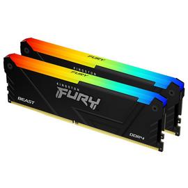 Kingston FURY Beast 16GB DDR4 RGB Memory - Pack of 2