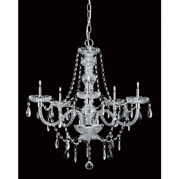 Buy Imperia Crystal 5 Bulb Chandelier Chrome at Argos.co.uk Your