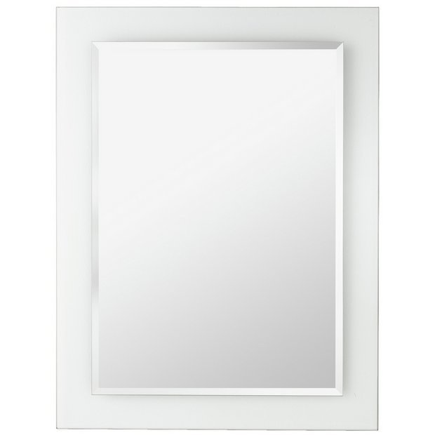 Buy HOME Rectangular Clear Border Bathroom Mirror at Argos.co.uk Your