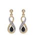 Revere 9ct Gold Sapphire and Diamond Accent Drop Earrings