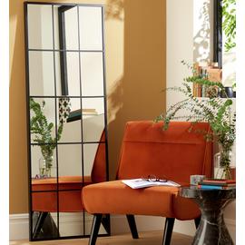 Habitat Black Window Full Length Wall Mirror - 140x60cm
