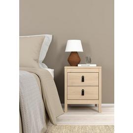 Tvilum Madrid 2 Drawer Bedside Table
