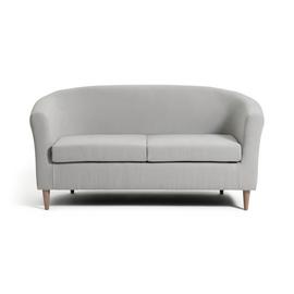 Argos Home Fabric 2 Seater Tub Sofa - Natural