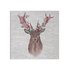 Art for the Home Watercolour Floral Stag Canvas Wall Art