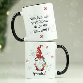 Personalised Message Gonk Male Christmas Mug