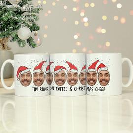 Personalised Message Photo Upload Santa Mug