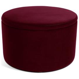 Habitat Large Dex Velvet Storage Footstool