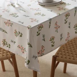 Argos Home Bee Floral Wipe Clean Table Cloth - Cream