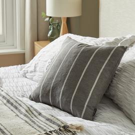 Habitat Linear Striped Cushion - 43x43cm