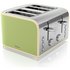 Swan Retro 4 Slice Toaster - Green