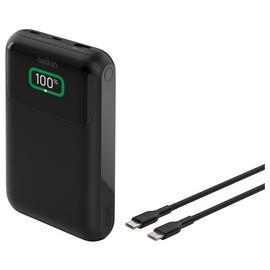 Belkin 20,000mAh 65W Laptop Charger Power Bank USB-C - Black