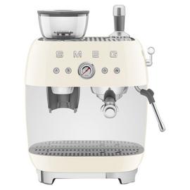 Smeg EGF03CRUK Espresso Coffee Machine with Grinder - Cream