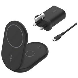 Belkin 2 in 1 MagSafe Compatible Wireless Charger Qi2- Black