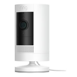 Ring Stick Up Cam Plug-In Security Camera CCTV - White