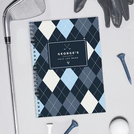 Personalised Message A5 40 Pages Golf Log Book