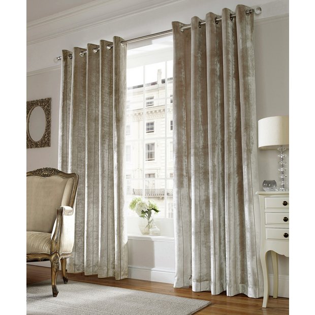Buy Lux Eyelet Curtains 168 x 137cm Champagne at Argos.co.uk Your