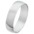 Revere 9ct White Gold D-Shape Wedding Ring - 5mm