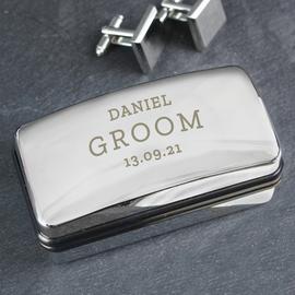 Personalised Memento Cufflink Box