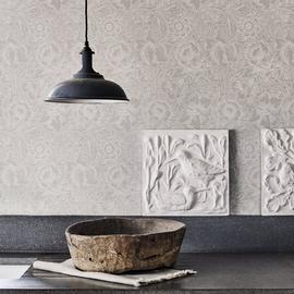 Morris & Co. Poppy White Floral Wallpaper
