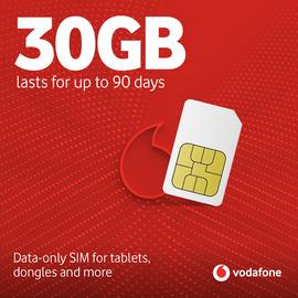 Vodafone 30GB Pay As You Go Data Only Sim Card