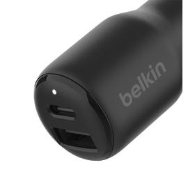Belkin 42W USB-C and USB-A Car Charger - Black
